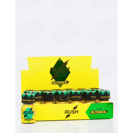 Rush Butanol 10ml poppers display stand