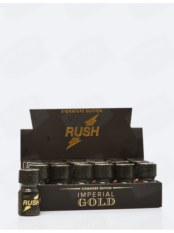 Rush Imperial Gold Poppers Display Stand